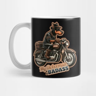 Biker Doberman Mug